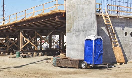 well-maintained portable toilets, a must-have for any busy work site